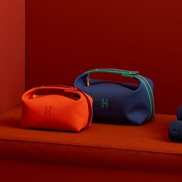 SOLD. 💯 Hermès Toile H large trousse Bride-A-Brac Pouch - Picture 10 of 10